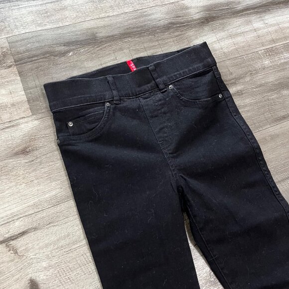Spanx Mid Rise Denim Ankle Skinny Jeans Clean Black Women’s Size XS - Picture 3 of 11